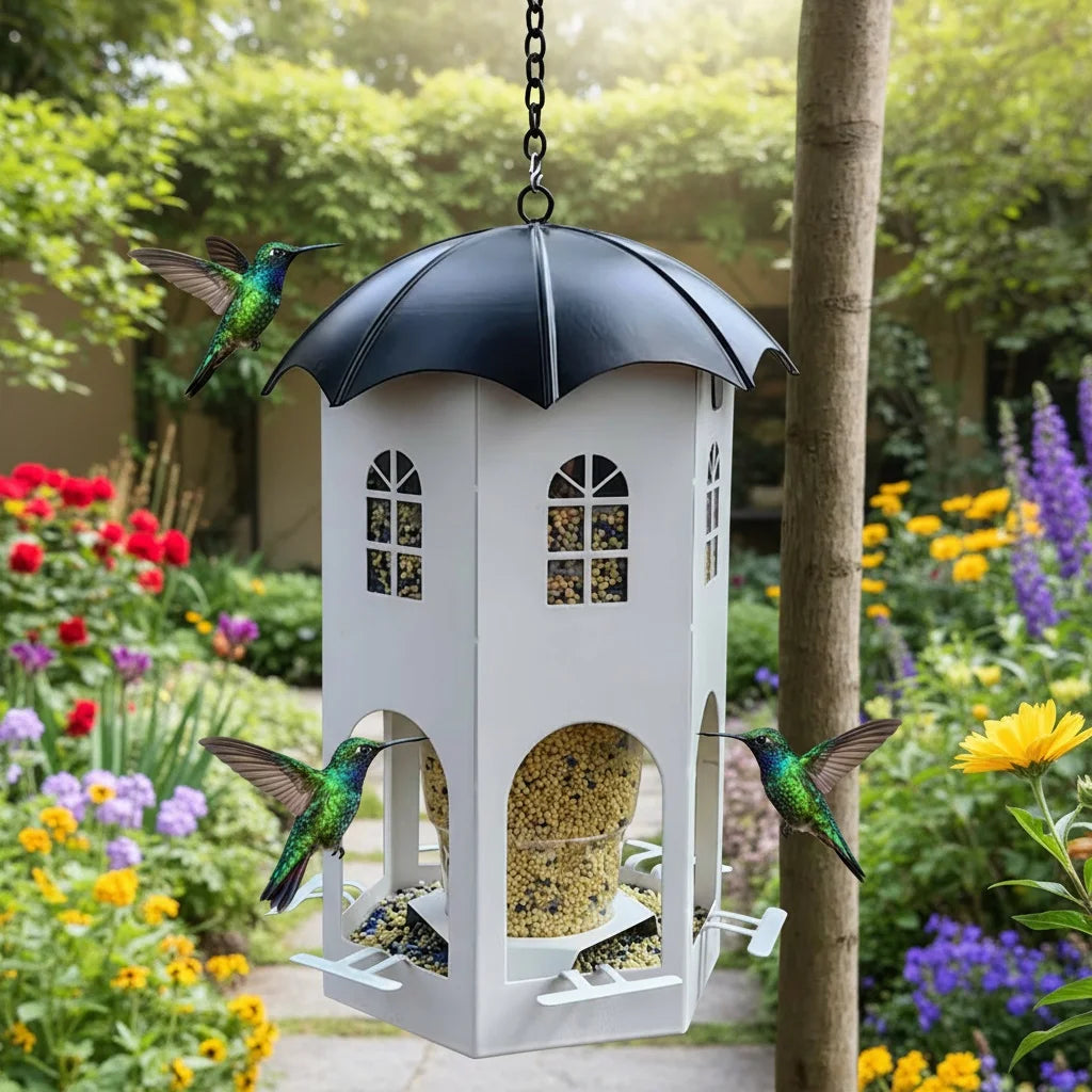 Outdoor Castle Style Bird Feeder