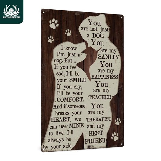 1pc Dog Vintage Metal Tin Sign