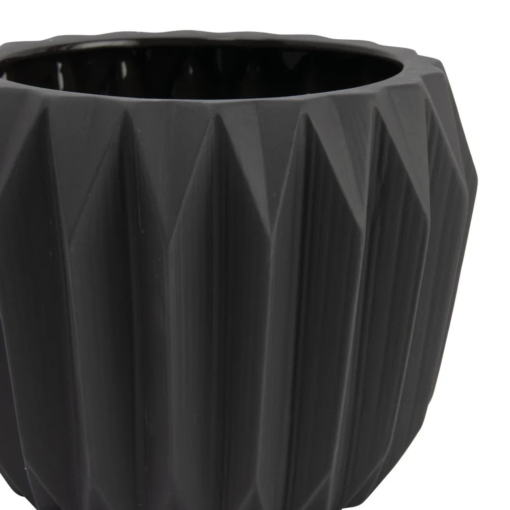 Stoneware Fluted Planter