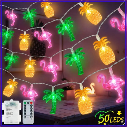 50 LED 25ft Summer Hawaiian Beach String Lights with Remote