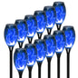 4/6/8/12Pcs Solar Flickering Outdoor Flame Torch Light