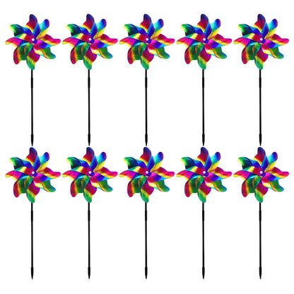 2/10pcs Bird Repeller Windmill Spinner