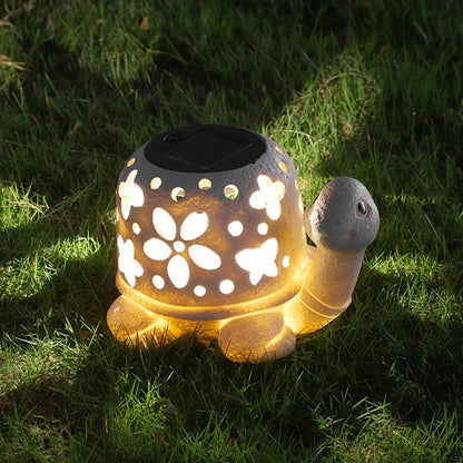 Solar Turtle Statue Light