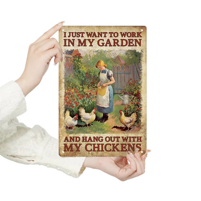 Metal Tin Sign, Wall Art Painting