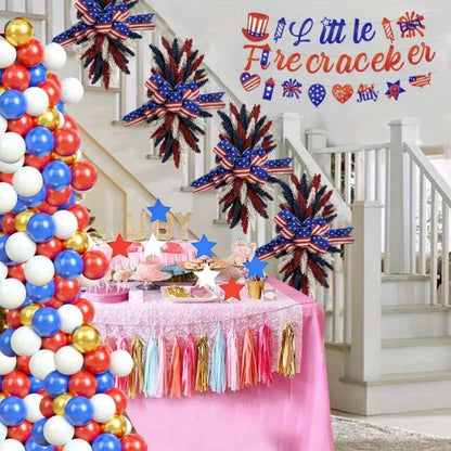 Patriotic Wreath for Front Door