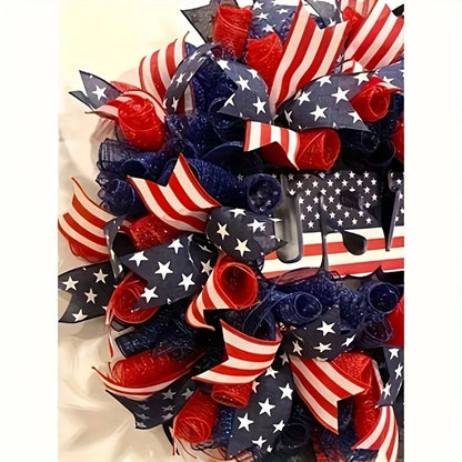 24 Inch 4th Of July Patriotic Wreath
