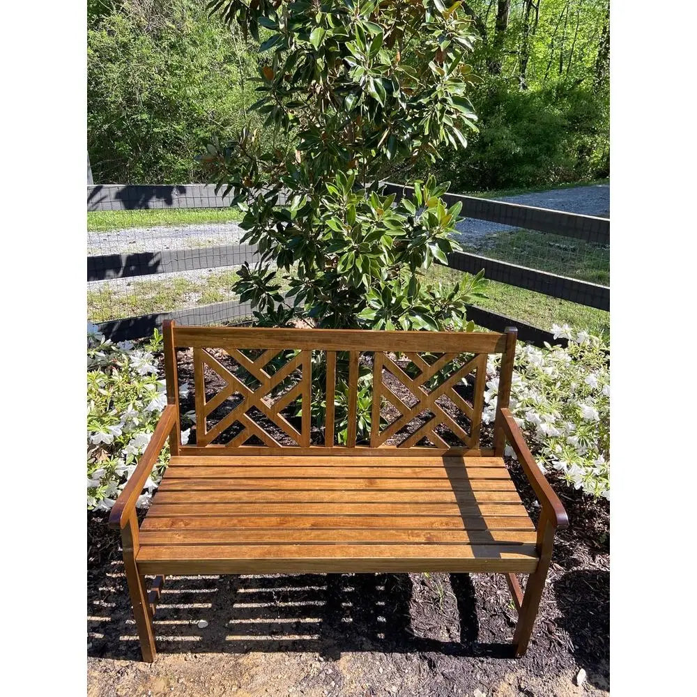 Outdoor Acacia Wood Garden Bench