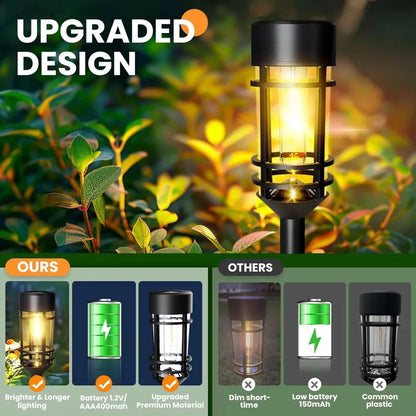 4 Pack Outdoor Waterproof Solar Landscape Lights