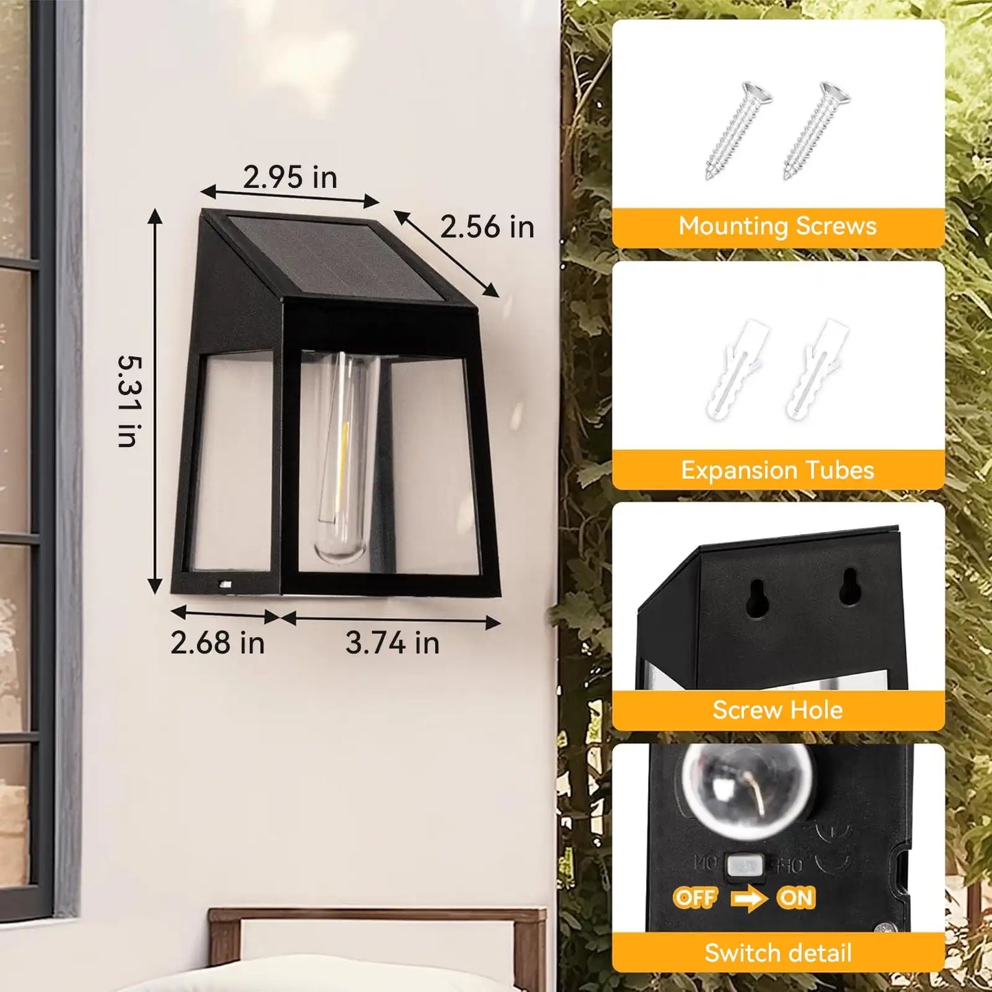 4 Pack Waterproof Solar Lights