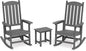 All Weather Resistant Outdoor Rocking Chairs Set of 3, 2 Chairs & 1 Table