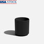 12 Inch Round Weather Resistant Lightweight Fluted Plastic Pot with Drainage Holes