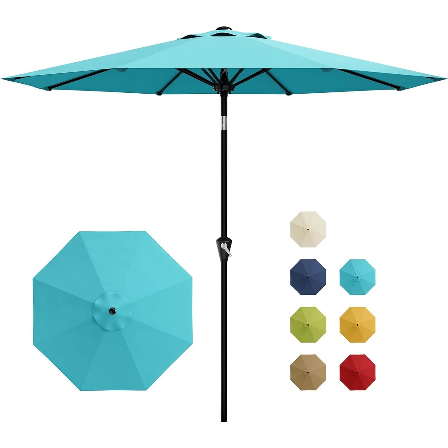 10FT Patio Umbrella With Crank Lift & Tilt