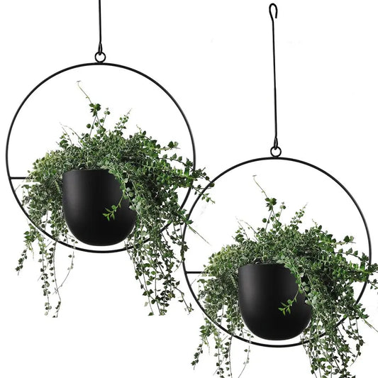 2 Pcs Hanging Planters with Hooks and Chains