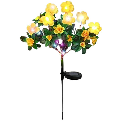 LED Solar Light Waterproof Azalea Flowers