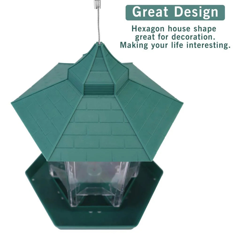 Wild Bird Feeders for Outside Rust Proof Hanging Feeders