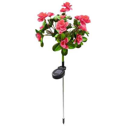 LED Solar Light Waterproof Azalea Flowers