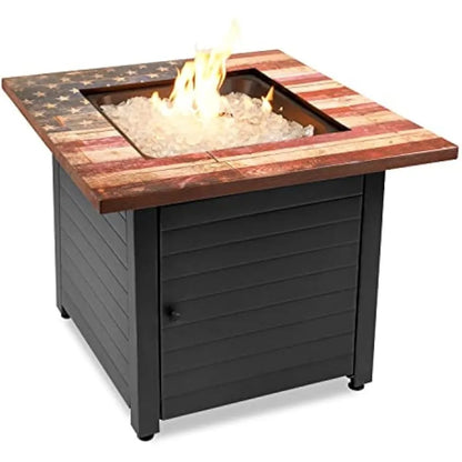 Square 30" Outdoor Propane Fire Pit