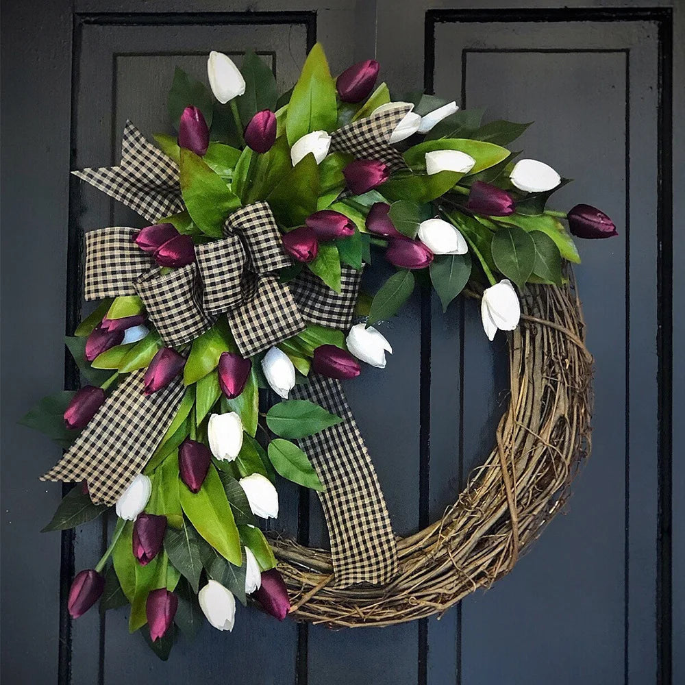Spring Tulip Wreath