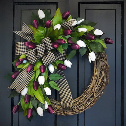 Spring Tulip Wreath