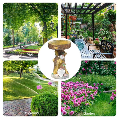 Decorative Resin Wild Bird Feeder Decorative Lawn Figurines