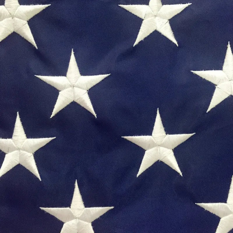 Polyester Embroidered Star American Flag Weatherproof