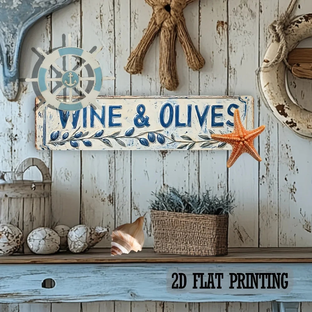 Flat Rustic Iron Vintage Metal Sign