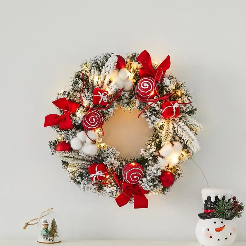 11.81in Light Up Christmas Wreath