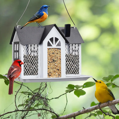 metal mesh wild bird feeder
