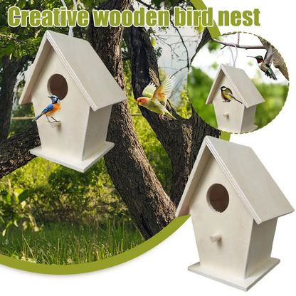 Wooden Mini Hanging Birdhouse