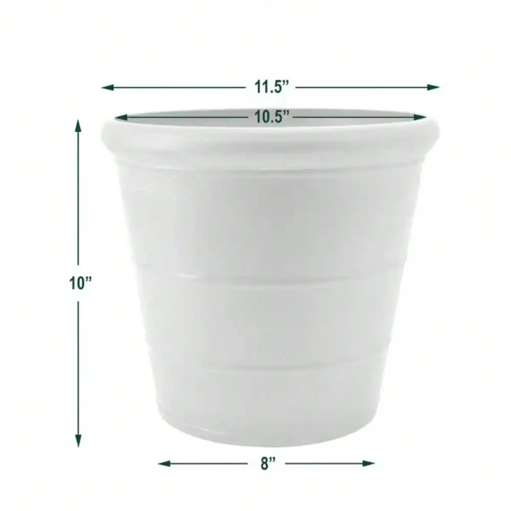Basic Drop 11-1/2 in. x 10 in. Composite Plant Pot