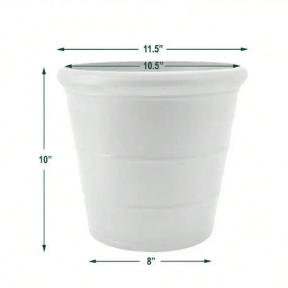 Basic Drop 11-1/2 in. x 10 in. Composite Plant Pot