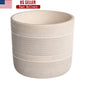 Round Ceramic Planter with Drainage Holes