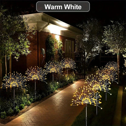 Solar Firework Lights Outdoor IP65 Waterproof Solar 8 Lighting Modes