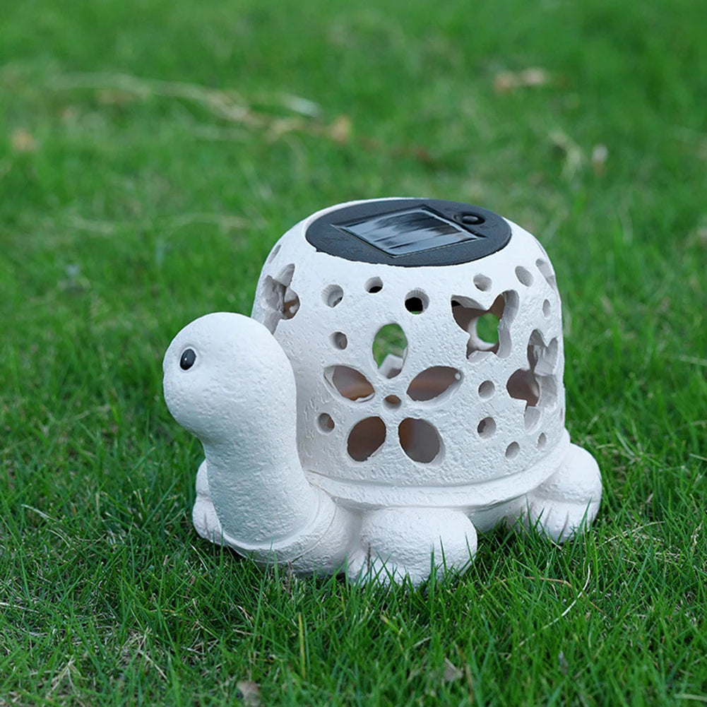 Solar Turtle Statue Light