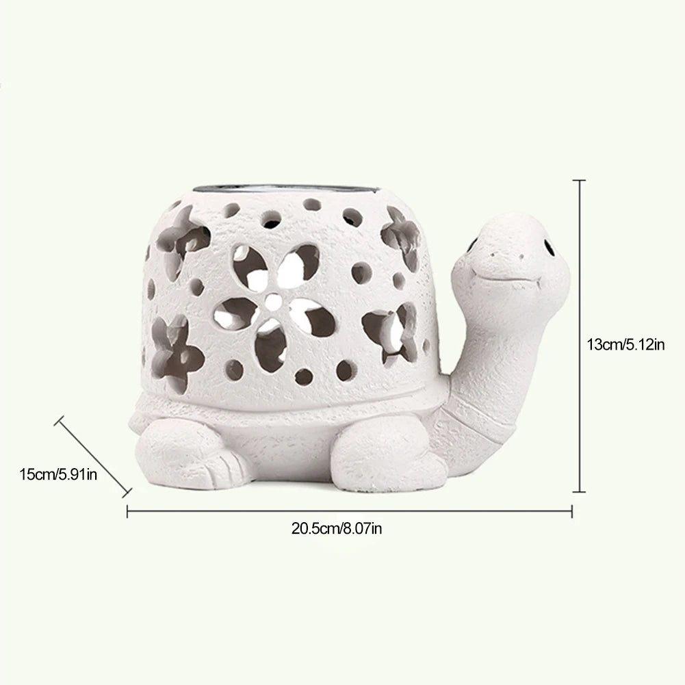 Solar Turtle Statue Light