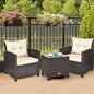 3-Piece Wicker Patio Furniture Set
