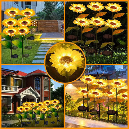 Outdoor Solar Sunflowers Waterproof LED Lawn Light