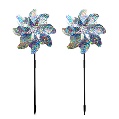 2/10pcs Bird Repeller Windmill Spinner