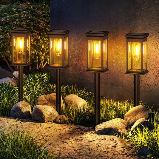 6/12 Pack Solar Lights for Yard/Garden Walkway