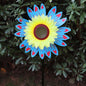 4PCS Outdoor Colorful Sunflower Wind Spinner Stake