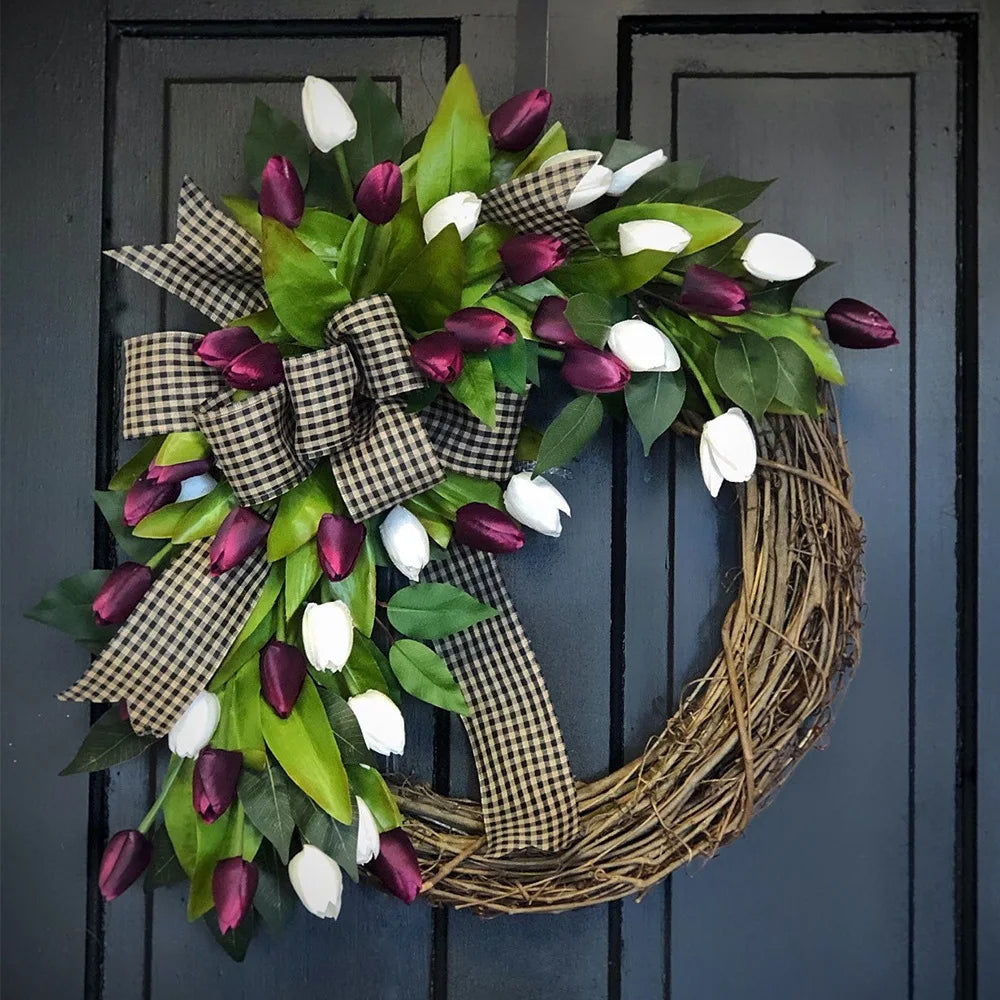 Spring Tulip Wreath