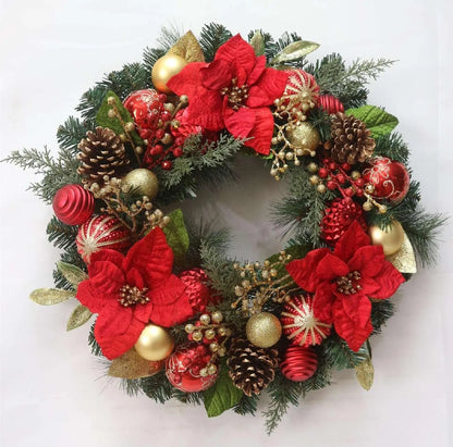 24 Inch Christmas Wreath with Lights