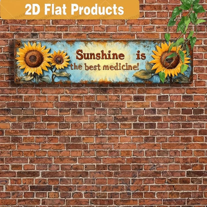 Flat Rustic Iron Vintage Metal Sign