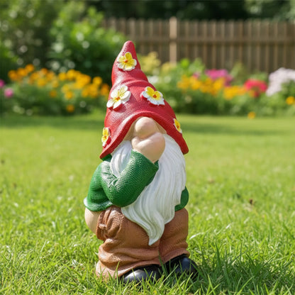 Cute Resin Gnomes Garden Statues with Pooping Design