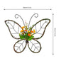 Spring Artificial Tulip Flowers Farmhouse Butterfly Shaped Wreath