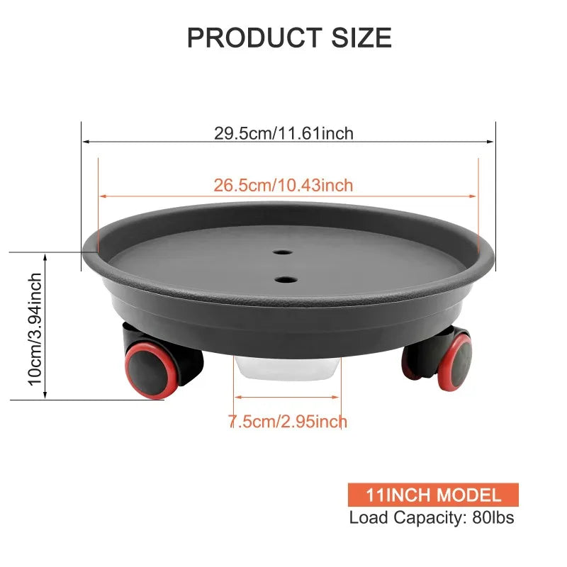2pcs Plant Caddy with Wheels