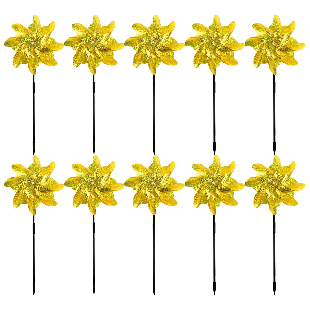 2/10pcs Bird Repeller Windmill Spinner
