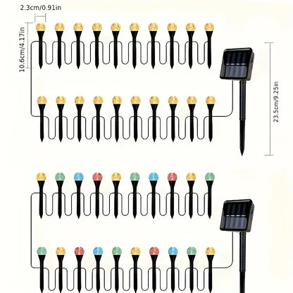 30 Bubble Ball Solar Outdoor Lights