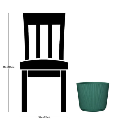 Durable UV Resistant Recycled Resin Planter with Drainage Holes