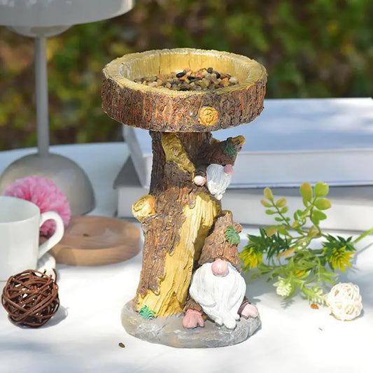 Decorative Resin Wild Bird Feeder Decorative Lawn Figurines